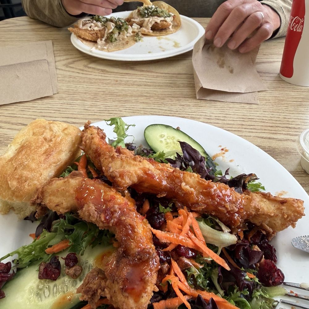Otter Creek - Sticky chicken and cod fish tacos. Soooo good! - RV Parks Near Me - Antimony, Utah Otter Creek - Sticky chicken and cod fish tacos. Soooo good! - RV Parks Near Me - Antimony, Utah