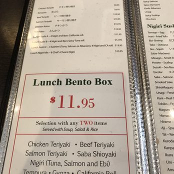 Wasabi Bistro - Menu as of 1/28/17 - Japanese Near Me - Livermore, California