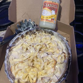 Benitos Pizza - Added a whole can of Alfredo myself but the noodles are so hard I can't even chew them. Disgusting - Pizza Near Me - Taylor, Michigan Benitos Pizza - Added a whole can of Alfredo myself but the noodles are so hard I can't even chew them. Disgusting - Pizza Near Me - Taylor, Michigan