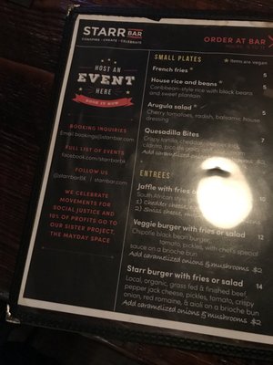 Menu photo 7 Starr Bar Brooklyn, NY