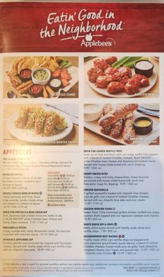 Menu photo 1 Applebee's Grill + Bar Redlands, CA