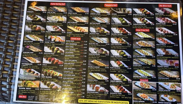 Menu photo 7 Boto Sushi San Diego, CA