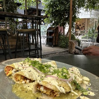 Veguisima - Enchiladas con verde salsa - Vegan Near Me - Ciudad de México, DIF Veguisima - Enchiladas con verde salsa - Vegan Near Me - Ciudad de México, DIF