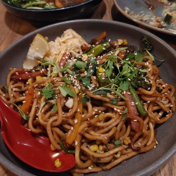 Gather - Vegetable noodles with all the fresh produce and a great sauce - New American Near Me - Omaha, Nebraska Gather - Vegetable noodles with all the fresh produce and a great sauce - New American Near Me - Omaha, Nebraska