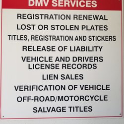 Motor Vehicle Registration Services - Services Provided at MVRS