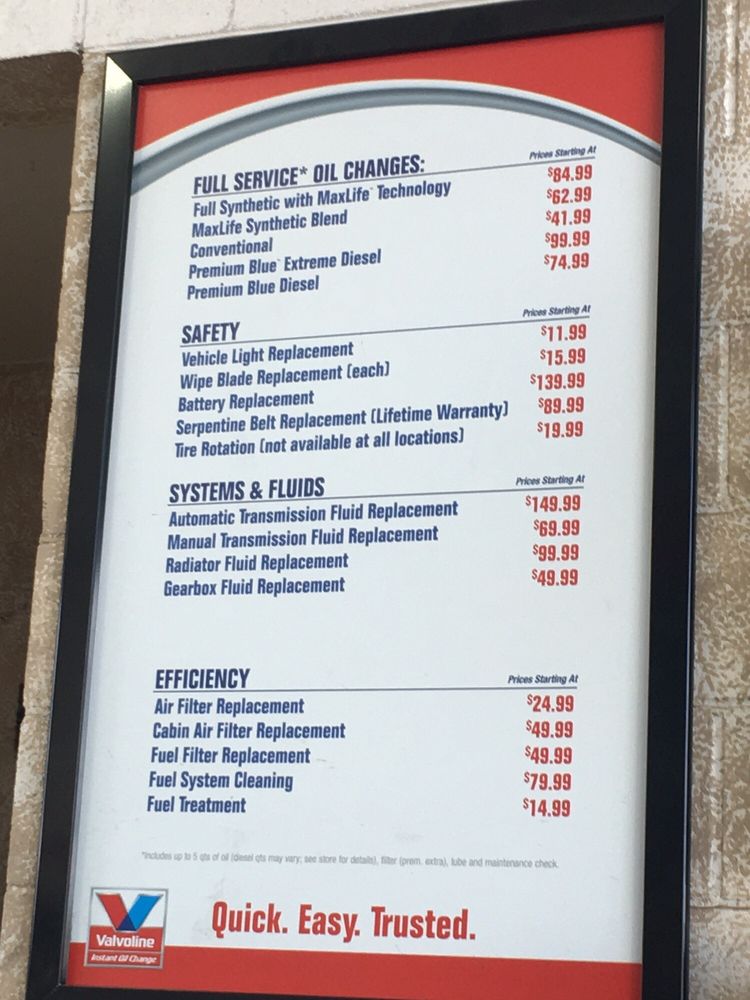 valvoline oil change - Online Discount 