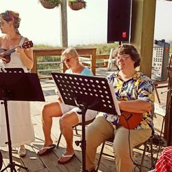 Church at the Boardwalk - Ukulele band playing at the Church at the Boardwalk.