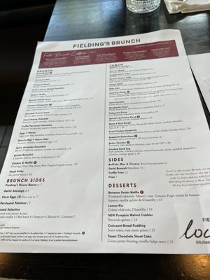 Menu photo 5 Fielding's Local Kitchen + Bar The Woodlands, TX
