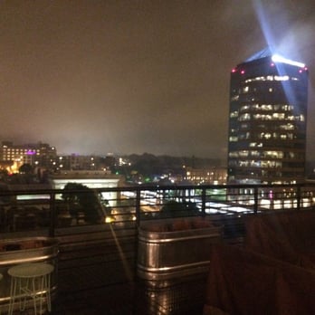 The Durham Hotel - Evening view from rooftop bar - Hotels & Travel Near Me - Durham, North Carolina The Durham Hotel - Evening view from rooftop bar - Hotels & Travel Near Me - Durham, North Carolina