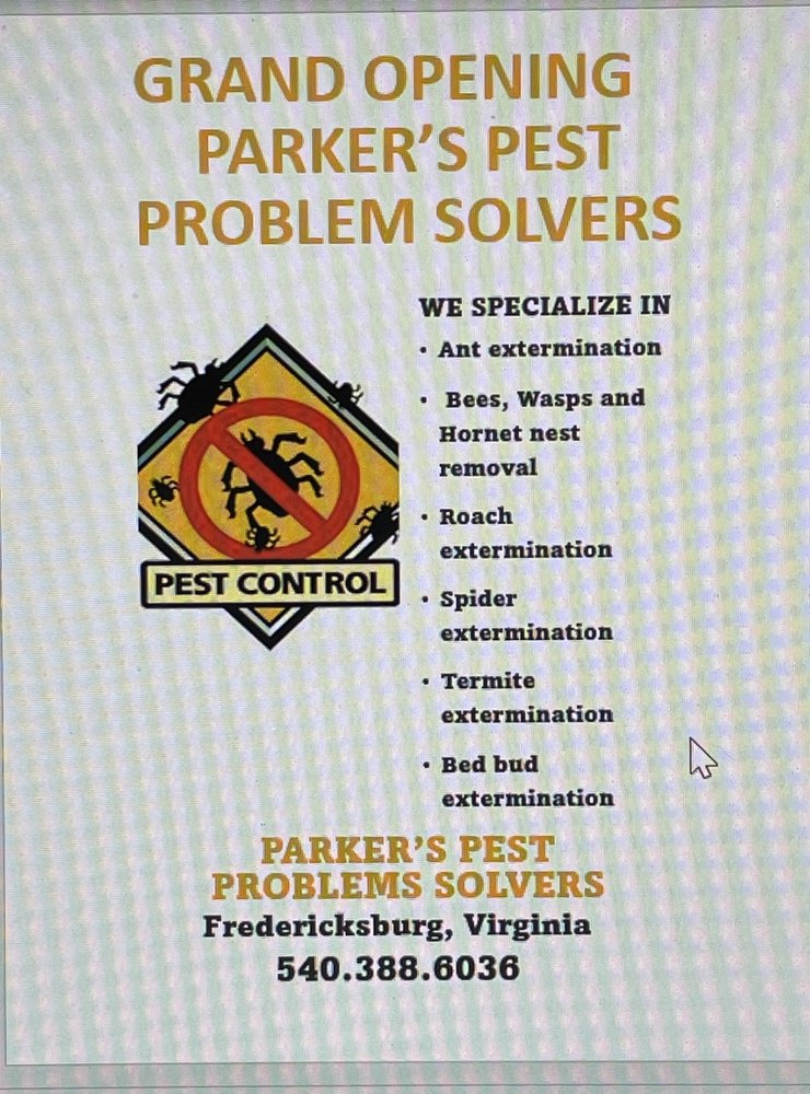 PARKER’S PEST PROBLEMS SOLVERS Updated August 2024 Partlow