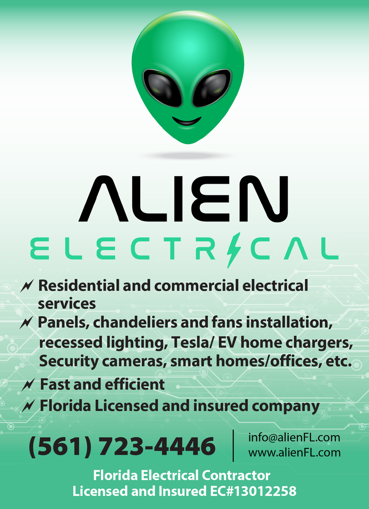 ALIEN ELECTRICAL Updated September 2024 Boca Raton, Florida