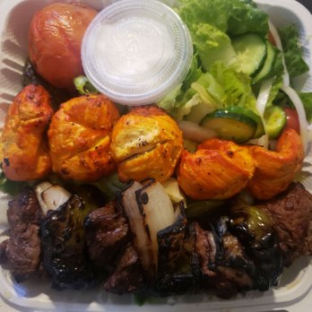 Mediterranean Grill - Shish kabob chicken combo, salad only - Mediterranean Near Me - Pasadena, California