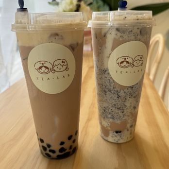 Tea Lab - Creme brûlée milk tea with boba and milk pudding, l Oreo creme milk tea with boba - Bubble Tea Near Me - Plantation, Florida Tea Lab - Creme brûlée milk tea with boba and milk pudding, l Oreo creme milk tea with boba - Bubble Tea Near Me - Plantation, Florida