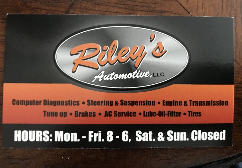 RILEY’S AUTOMOTIVE Updated August 2024 122 Frazier Ct,