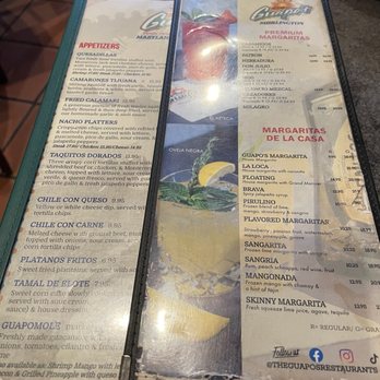 Guapo's Cocina & Bar - Drink menu - Mexican Near Me - Arlington, Virginia Guapo's Cocina & Bar - Drink menu - Mexican Near Me - Arlington, Virginia