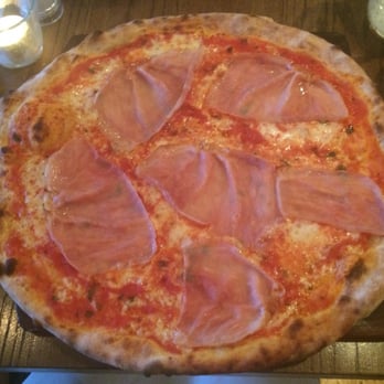 Oliveto - margherita pizza with cooked  ham - Italian Near Me - Dublin, D