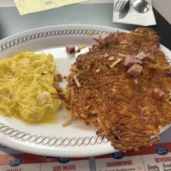Waffle House - Lightly scrambled eggs and hash browns scattered well chunked - Diners Near Me - Peachtree City, Georgia Waffle House - Lightly scrambled eggs and hash browns scattered well chunked - Diners Near Me - Peachtree City, Georgia