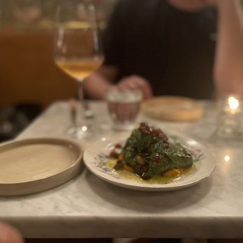 Agi's Counter - a plate of food and a glass of wine - Hungarian Near Me - Brooklyn, New York Agi's Counter - a plate of food and a glass of wine - Hungarian Near Me - Brooklyn, New York