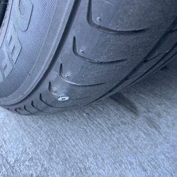 Oh no nail in my tire on a Sunday afternoon