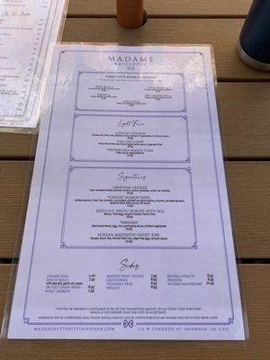Menu photo 7 Madame Butterfly Savannah, GA Menu photo 7 Madame Butterfly Savannah, GA