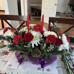Gulbankian Farms Garden Center & Florist Shop - Christmas table centerpiece is so fresh and beautiful. I received many compliments from family and friends.
