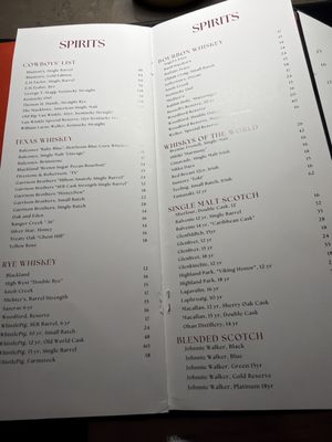 Menu photo 3 SĒR Steak Plus Spirits Dallas, TX