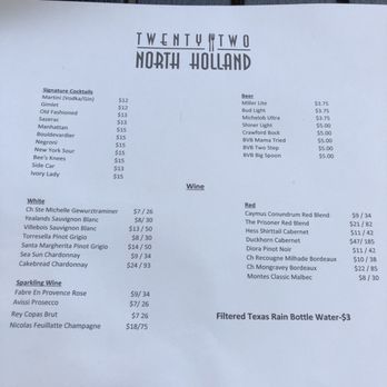 Twenty Two North Holland - Wine, Beer, and spirits - Bars Near Me - Bellville, Texas Twenty Two North Holland - Wine, Beer, and spirits - Bars Near Me - Bellville, Texas
