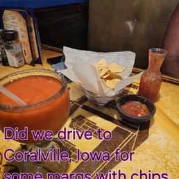 Strawberry Margarita with Chips and Salsa Strawberry Margarita with Chips and Salsa