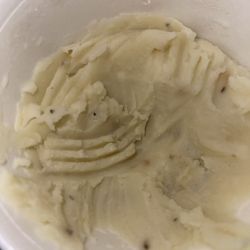 Mashed potatoes were actually very good, wish I had better gravy.