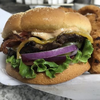 Johnny's Burger Stop - Bacon Burger and Onion Rings - Burgers Near Me - Stanwood, Washington