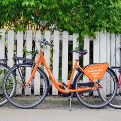Donkey Republic - During your rental period, you can park, lock and then unlock your bike wherever, for as many times as you want.