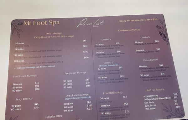 MT Foot Spa