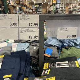 Low prices on new clothing.