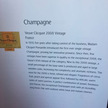 Emirates - Veuv Cliquot champagne - Airlines Near Me - San Francisco, California