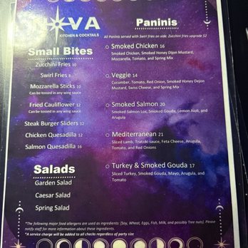 Nova Kitchen and Cocktails - Menu - Lounges Near Me - Stockbridge, Georgia Nova Kitchen and Cocktails - Menu - Lounges Near Me - Stockbridge, Georgia