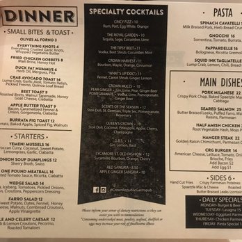 Crown Republic Gastropub - Menu as of February 2019 - Gastropubs Near Me - Cincinnati, Ohio Crown Republic Gastropub - Menu as of February 2019 - Gastropubs Near Me - Cincinnati, Ohio