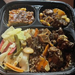 Jamaican Cafe Cuisine 1 -Bear - Oxtail platter.