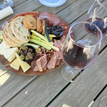 Altisima Winery - Charcuterie board with a red. - Wineries Near Me - Temecula, California
