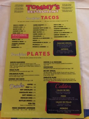 Menu photo 6 Tommy's Restaurant San Antonio, TX Menu photo 6 Tommy's Restaurant San Antonio, TX