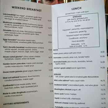 Lola - Brunch menu. Saturday 2015-02-13 - Greek Near Me - Seattle, Washington Lola - Brunch menu. Saturday 2015-02-13 - Greek Near Me - Seattle, Washington