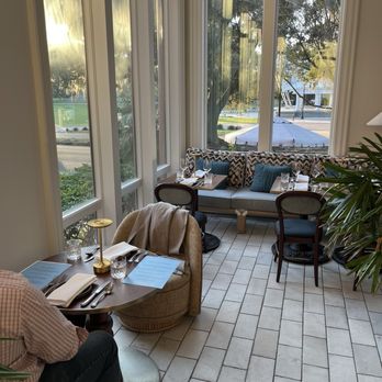 Saint Bibiana - The sunroom was a gorgeous place to sit when the sun was setting. - Italian Near Me - Savannah, Georgia Saint Bibiana - The sunroom was a gorgeous place to sit when the sun was setting. - Italian Near Me - Savannah, Georgia