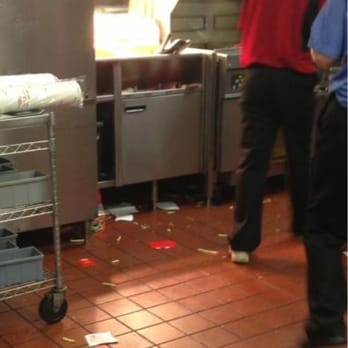 McDonald's - Filthy place. This area behind the counter where the food is prepared shows how dirty the place is. - Burgers Near Me - Edmonton, Kentucky McDonald's - Filthy place. This area behind the counter where the food is prepared shows how dirty the place is. - Burgers Near Me - Edmonton, Kentucky