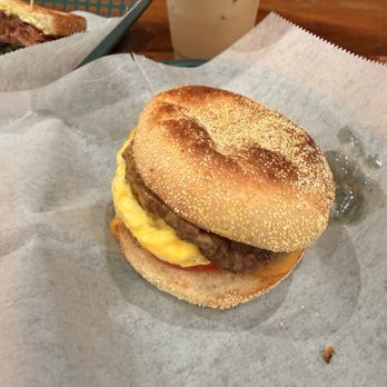 Calistoga Roastery - breakfast sandwich with sausage - Breakfast & Brunch Near Me - Calistoga, California Calistoga Roastery - breakfast sandwich with sausage - Breakfast & Brunch Near Me - Calistoga, California