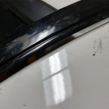 Safelite AutoGlass - Black glue on trim and car. Huge gap in trim. - Auto Glass Services Near Me - Everett, Washington Safelite AutoGlass - Black glue on trim and car. Huge gap in trim. - Auto Glass Services Near Me - Everett, Washington
