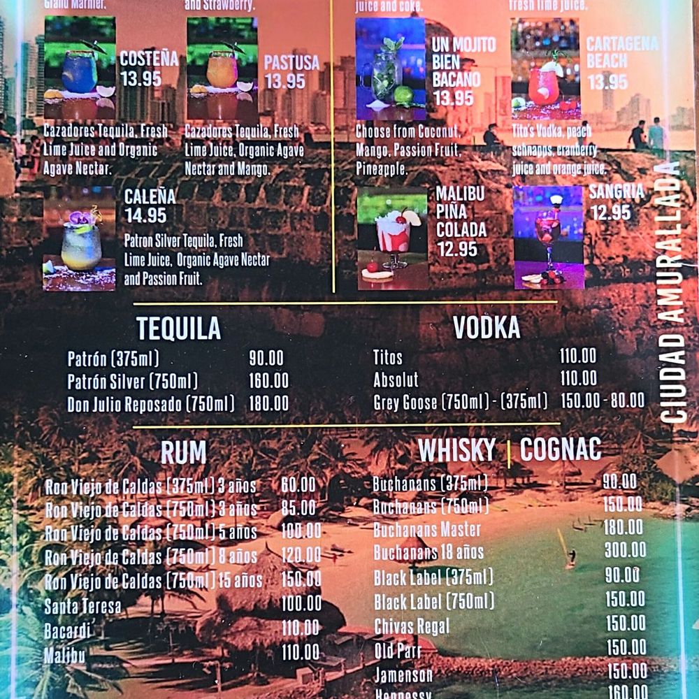 Simon Parrilla Bar & Grill - Liquor menu - page 2 - 11/5/23 - Colombian Near Me - Orlando, Florida Simon Parrilla Bar & Grill - Liquor menu - page 2 - 11/5/23 - Colombian Near Me - Orlando, Florida