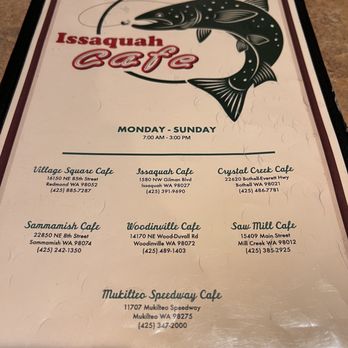Issaquah Cafe - Menu - Breakfast & Brunch Near Me - Issaquah, Washington Issaquah Cafe - Menu - Breakfast & Brunch Near Me - Issaquah, Washington