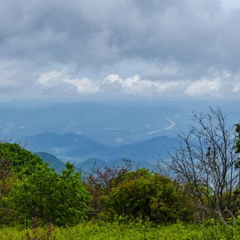 Craggy Gardens - View from the "bald" -- that's I-26 in the background, heading into TN - Hiking Near Me - Black Mountain, North Carolina