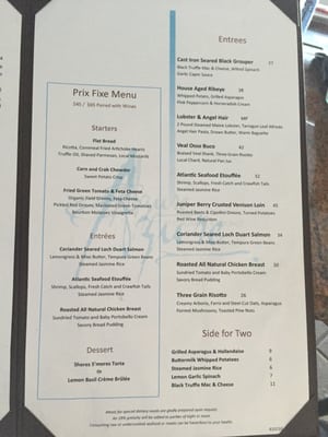 Menu photo 3 Azure Oceanfront Dining Daytona Beach Shores, FL