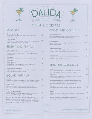 Menu photo 1 Dalida San Francisco, CA Menu photo 1 Dalida San Francisco, CA