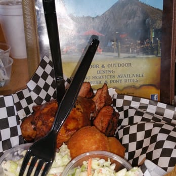 The Pit Bar-B-Q - My hunny had Rib & Chicken combo and he loved it - Barbeque Near Me - Miami, Florida